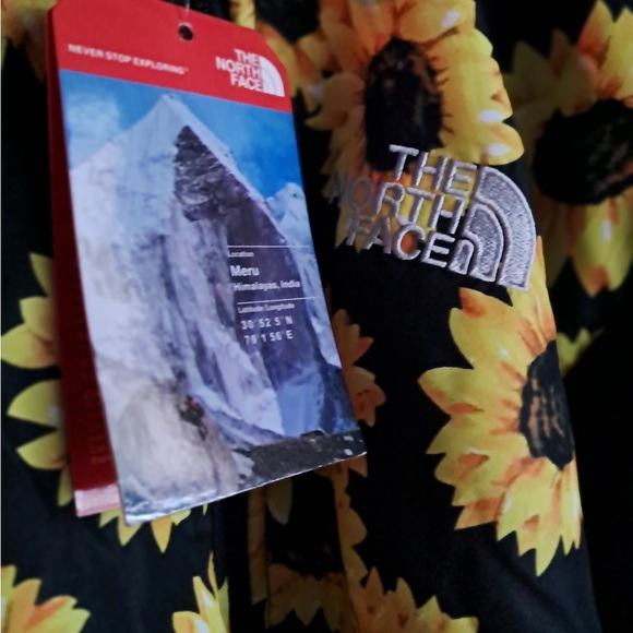 The North Face Black and Yellow Sunflower Jacket - Picture 2 of 8